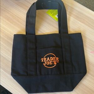 🎃 Trader Joe's Black and Orange Tote Bag